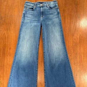 MOTHER The Twister Sneak Wide-Leg Jeans